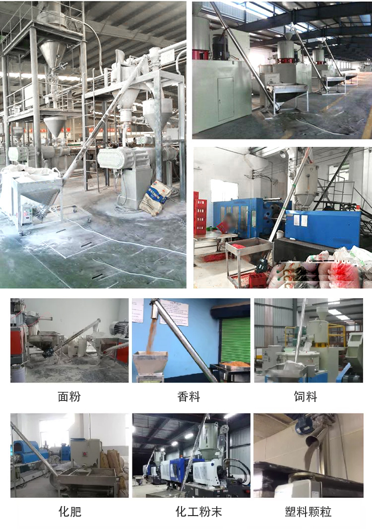 傾斜螺旋輸送機(jī)適用范圍：建材行業(yè)，化工行業(yè)，電力行業(yè)，煤炭行業(yè)，食品行業(yè)，造紙行業(yè)等